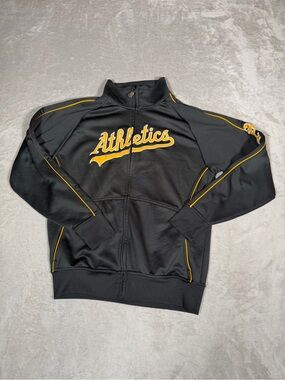 Majestic Black Hooded Jacket with Logo